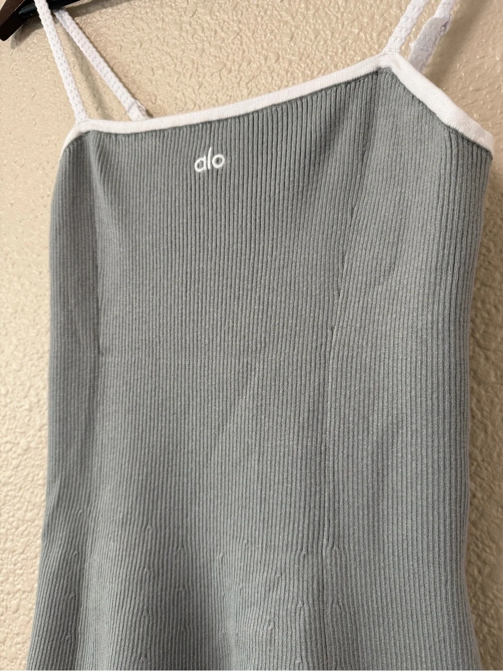 Alo Ribbed Sweater Knit Highline Dress Athleisure Tennis Summer Sporty Dress S